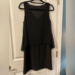 ☺️ White House Black Market Black Layered Midi Dress